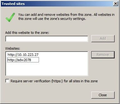 trusted sites