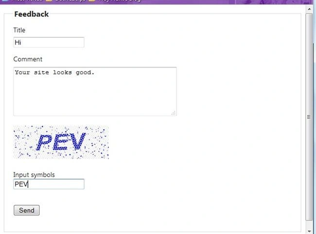feedback form