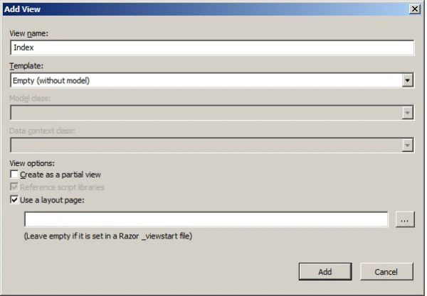 add view