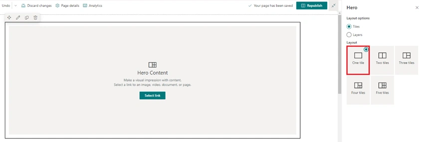 Video Embed using Hero webpart in SharePoint Online Modern Page