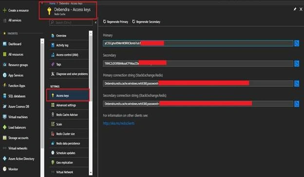 Azure Redis Cache To MVC Application