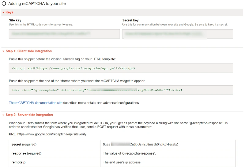 Google reCAPTCHA In ASP.NET MVC