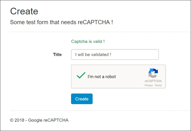 Google reCAPTCHA In ASP.NET MVC