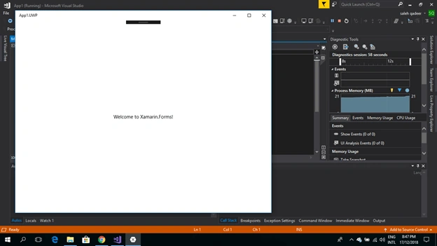 Creating New Project In Xamarin