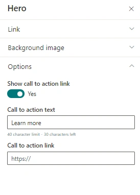 Hero Web Part In SharePoint Online