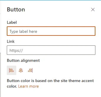 SharePoint Online Button Web Part