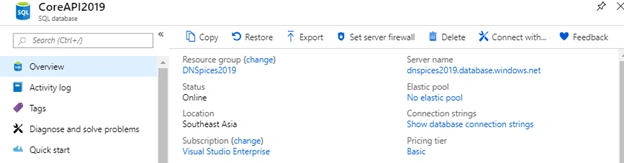 Web API (RESTful) in Azure App Service