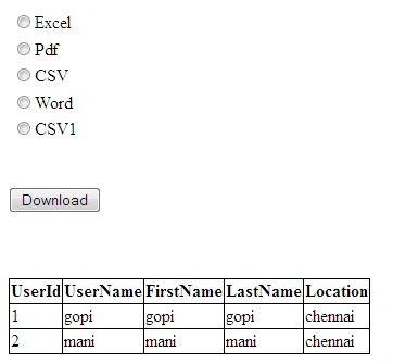 Radio Button