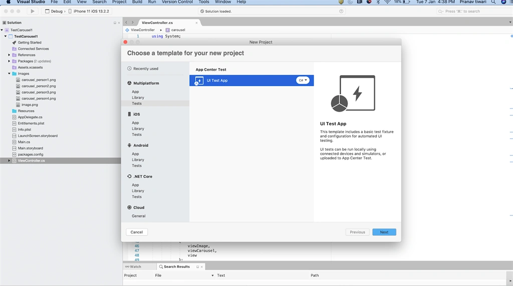 Xamarin UI Test