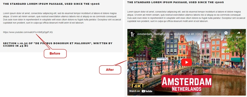 Convert YouTube Video URL to Embed Code