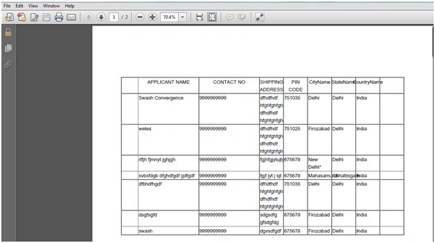 Export to PDF from a RadGrid