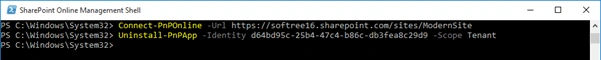 SharePoint App Operations Using PnP PowerShell