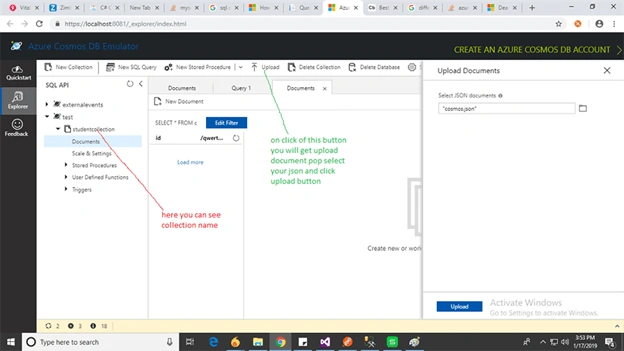 Query Using Azure Document-DB SQL