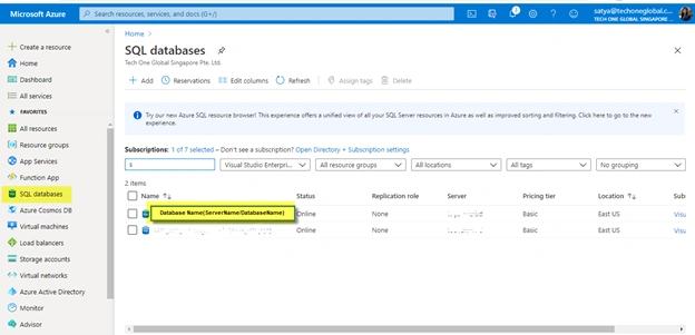 Access Control Through Firewall in Existing Azure SQL Database