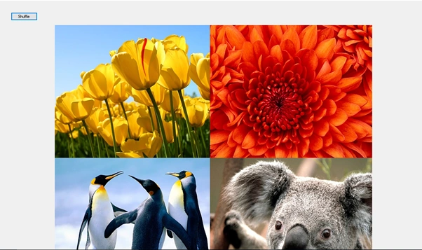 Shuffle Random Images On Button Click Using C#