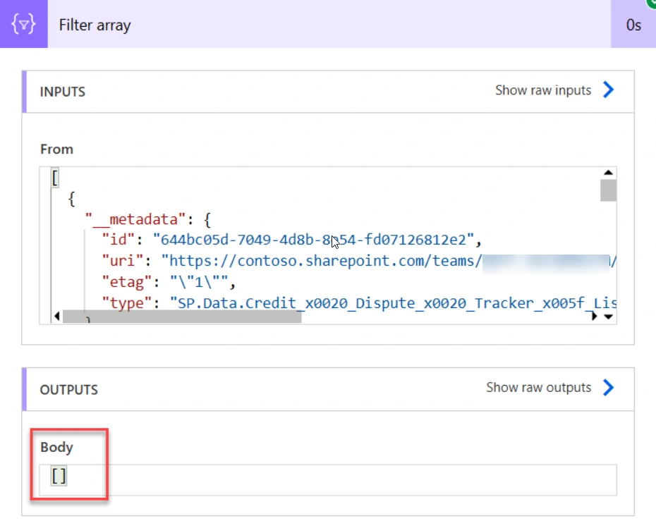 Filter array