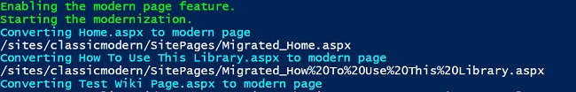 Convert Classic Pages To Modern Pages Using PnP PowerShell Script