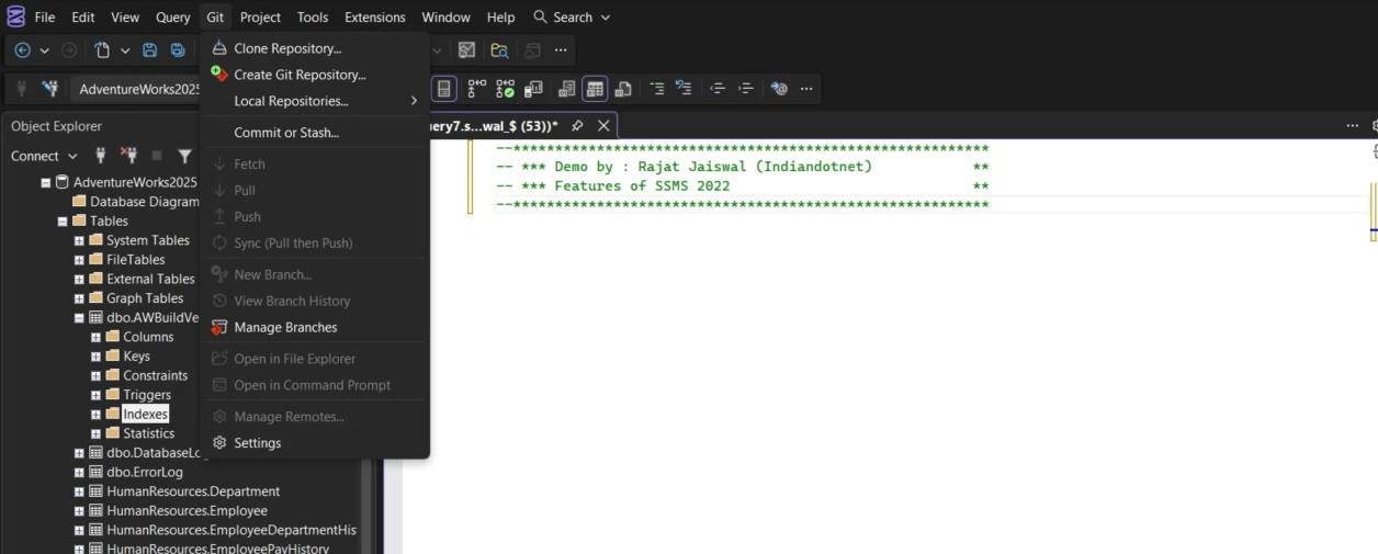 SSMS_GItHub_code