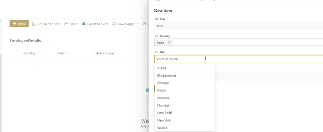 Cascading Dropdowns Using PowerApps