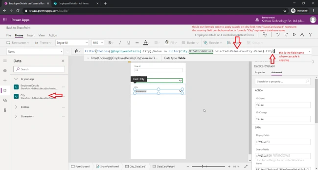 Cascading Dropdowns Using PowerApps