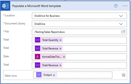 Microsoft Word template