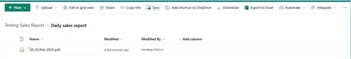 Saving the PDF