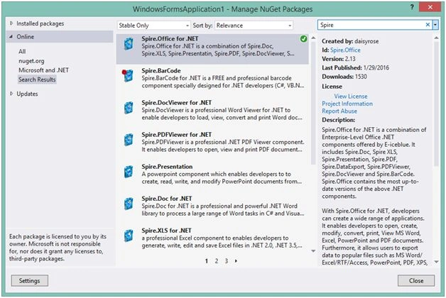 Window Form Application
