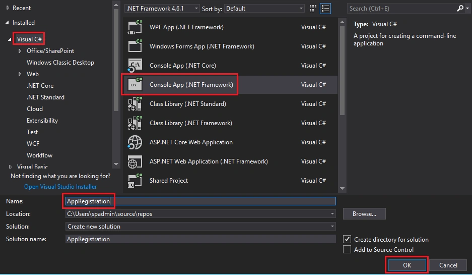 Register An Azure AD Application Programmatically Using C#