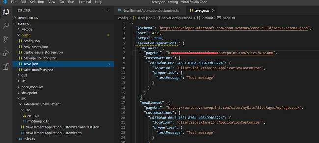 Add Top and Bottom Placeholder using App Customizer