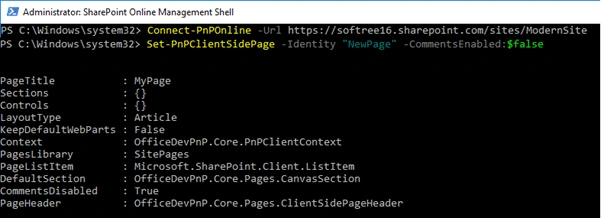 Add and Manipulate Modern SharePoint Page Using PnP PowerShell