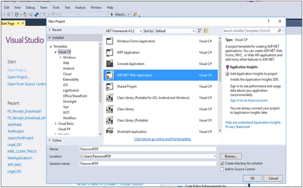 Create Password Protected PDF In MVC