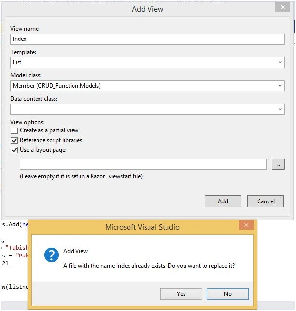add view