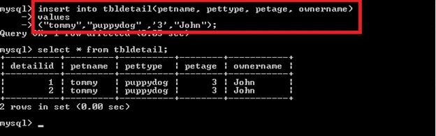 Add values to Table