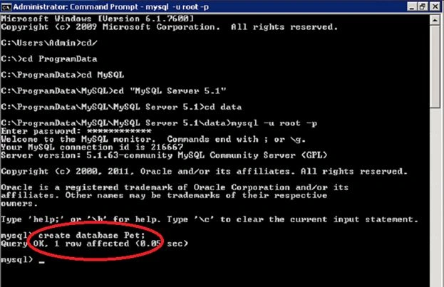 Create Database