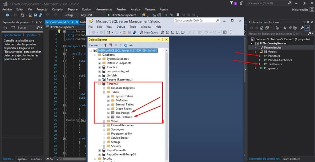 Connection To Database Using .NET Core, SQL Server And Scaffolding
