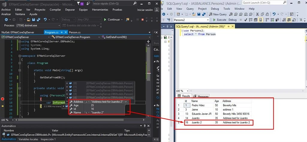 Connection To Database Using .NET Core, SQL Server And Scaffolding