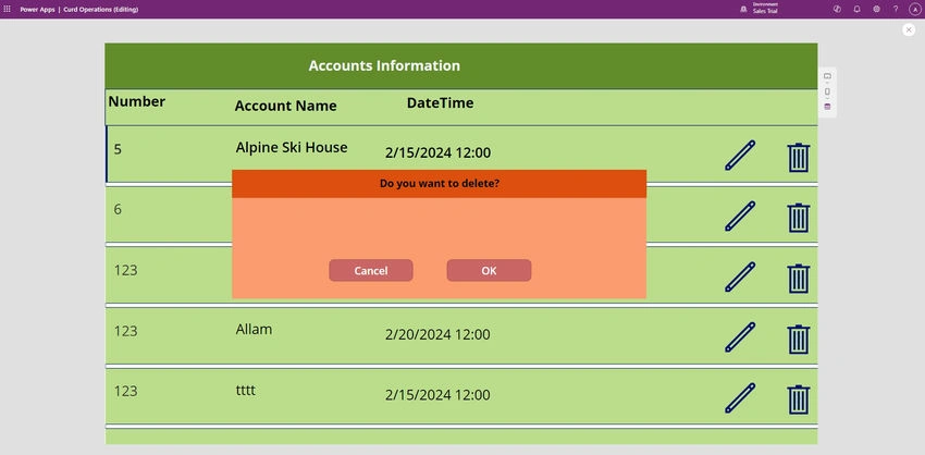 Output Screen