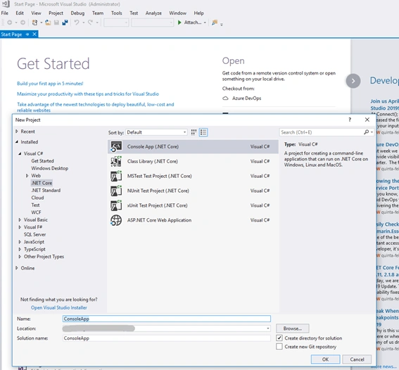 Access SQL Server DataBase In .NET Core Console Application