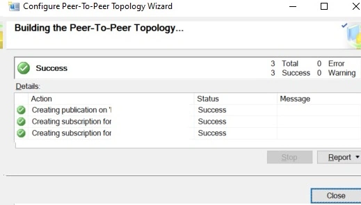 Building the peer to peer topology