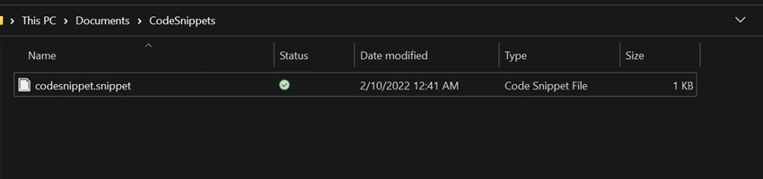 Creating Code Snippets in Visual Studio 2022