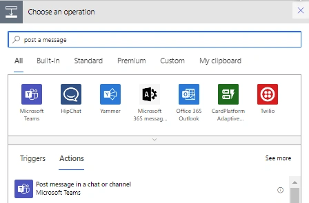 Power Automate Flow To Post Scheduled Message in Microsoft Teams