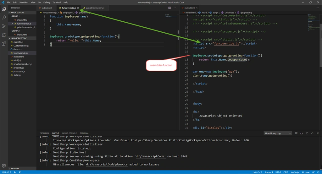 Override Function And Inheritance In JavaScript