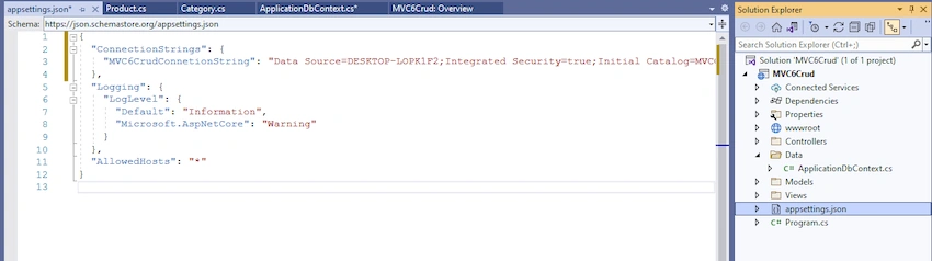 Asp.Net Core MVC (.Net 6.0) CRUD Operation