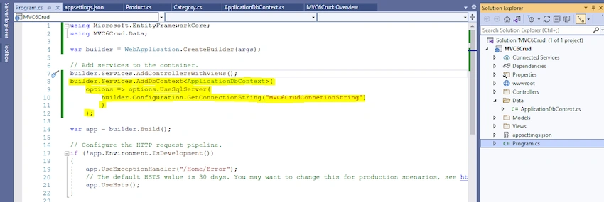 Asp.Net Core MVC (.Net 6.0) CRUD Operation