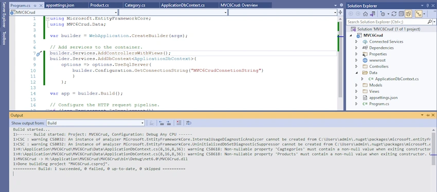 Asp.Net Core MVC (.Net 6.0) CRUD Operation