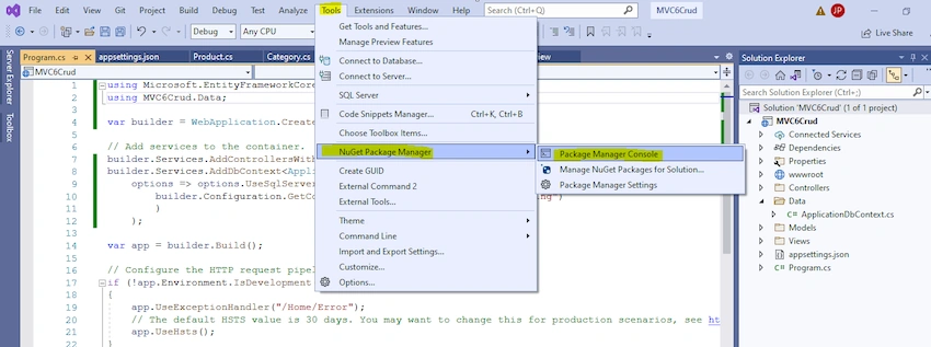 Asp.Net Core MVC (.Net 6.0) CRUD Operation