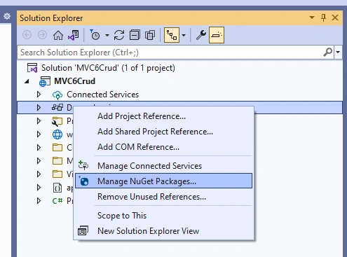 Asp.Net Core MVC (.Net 6.0) CRUD Operation
