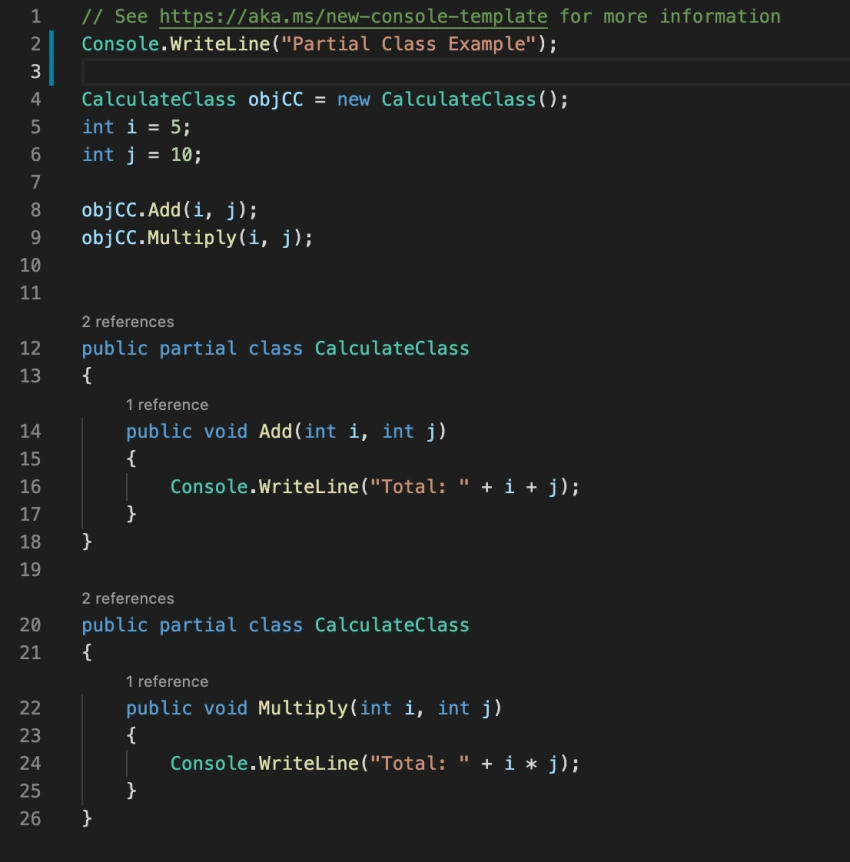 What is Partial Class and how to use it