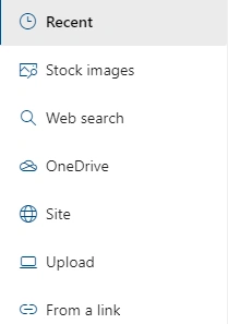 Use of Image Web part in SharePoint Online