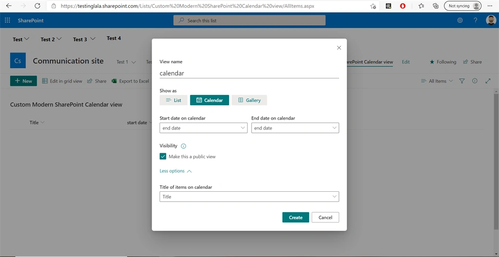 How To Create Custom Modern Sharepoint List Calendar View